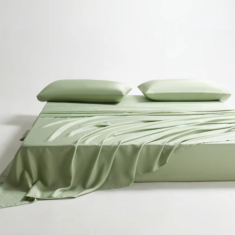 100% Organic Bamboo Sheets Queen Set 4 pcs - Luxury Soft with 18 Inch ...