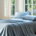 thumbnail image 1 of DOZ Bamboo Viscose Sheet Set, Organically Grown Bamboo, Buttery Soft, Cooling, High GSM, Deep Pockets, 1 of 10
