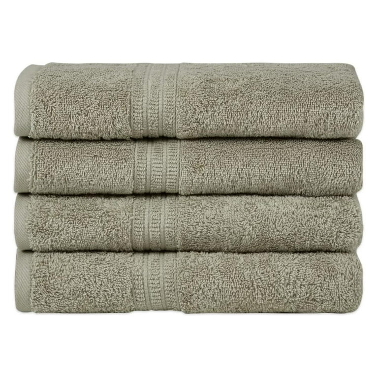 100 Organic Cotton Hand Towel Set 4 Hand Towels 500 GSM Hotel Quality Soft and Very Absorbent Quick Drying Oeko Tex Made in Green and