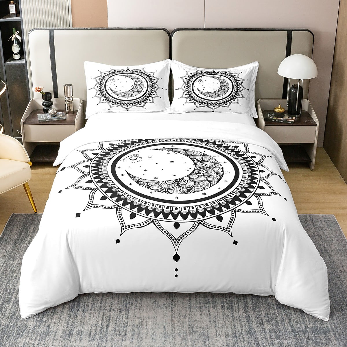 100 Organic Cotton Mandala Bohemian Bedding Set For Kids Teens Adult