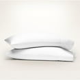 thumbnail image 1 of Purity Home 100% Organic Cotton Standard White Percale Pillowcases, 300 Thread Count Breathable, Super Soft, & Cozy 2-Piece Set, 1 of 8