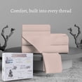 thumbnail image 1 of Purity Home 100% Organic Cotton Brushed Percale, Breathable, Super Soft, & Cozy 3-Piece Bedsheet Set, Twin, Pale Pink, 1 of 14