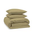 thumbnail image 1 of 100% Organic Cotton Wrinkle Resistant Solid Duvet Set, 1 of 7
