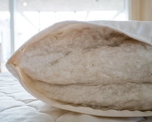 100% Organic Cotton filled Pillow with Cotton Cover - Made in the USA, Queen/Standard Size Regular Loft Pillow, Pike's Brand