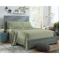 thumbnail image 1 of 100% Organic Eucalyptus Bed Sheets Full Size 4 Piece Set, Tencel Lyocell, Silky Soft & Smooth, Breathable, 16 Inch Deep Pockets, 1 Fitted, 1 Flat, 2 Pillowcases (Full, Sage), 1 of 10