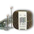 thumbnail image 1 of 100% Organic Hemp Candle Wick 2.0mm Thick + Wick Sustainer Tabs 200pcs for Candle Making, 23 Bees, European Imported Hemp Spool 200ft with Natural Beeswax Coating, 1 of 5