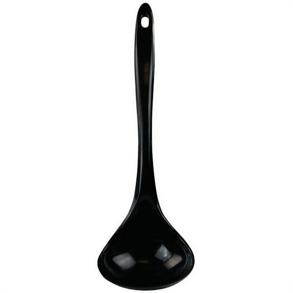 100% Organic Melamine Kitchen Ladle, Black