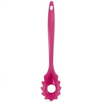 100% Organic Melamine Kitchen Spaghetti Fork, Magenta