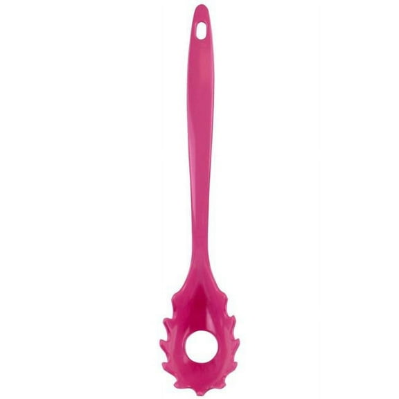 100% Organic Melamine Kitchen Spaghetti Fork, Magenta