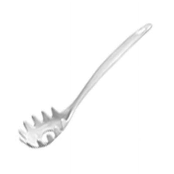 100% Organic Melamine Kitchen Spaghetti Fork, White