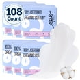 thumbnail image 1 of 100% Organic Pads for Women, Ultra Thin Feminine Pads with Wings, Unscented Period Pads, Regular Absorbency Sanitary Pads, Organic Cotton Pads Menstrual (Regular, Size 3, 108 Count), 1 of 9
