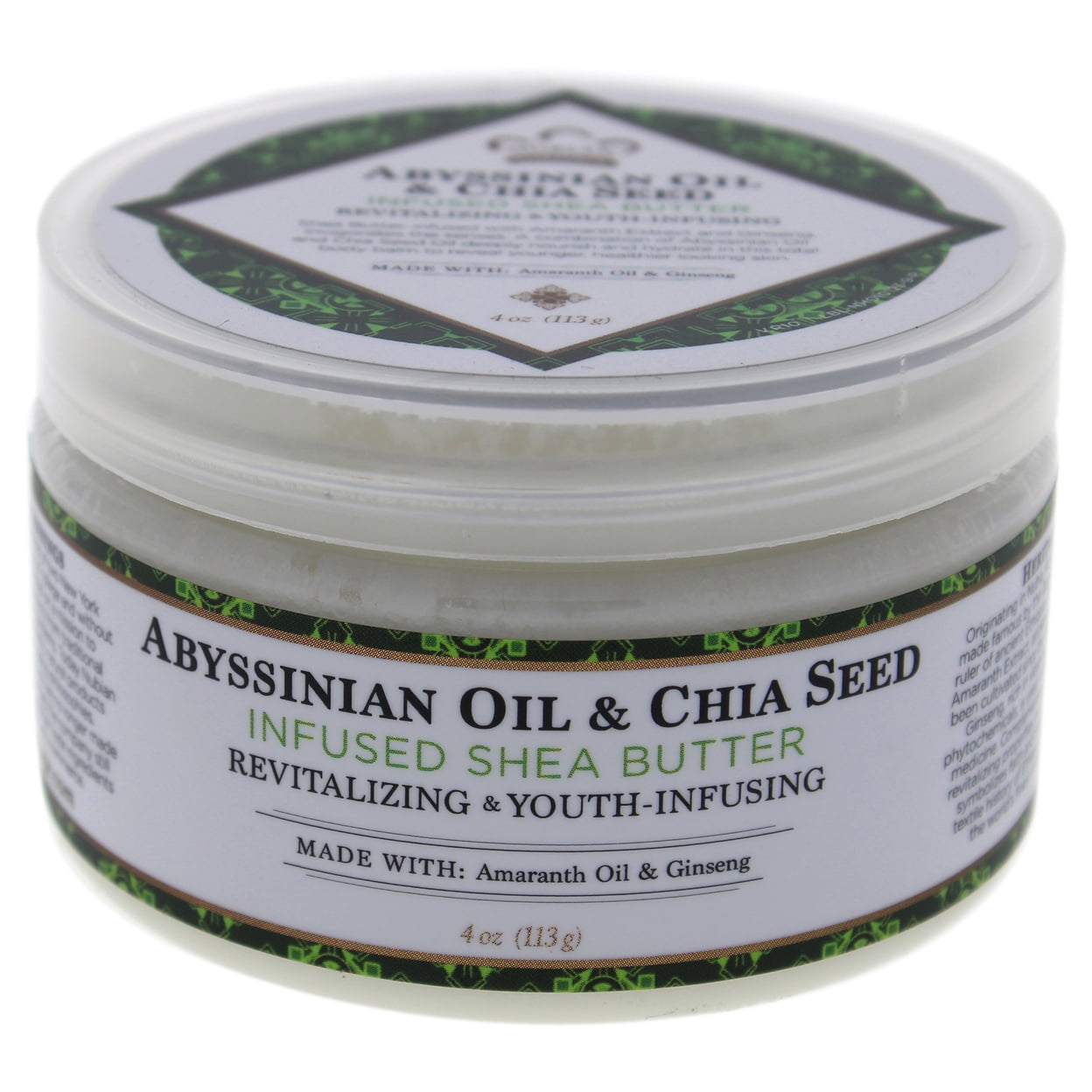 100% Organic Shea Butter Infused With Frankincense And Myrrh by Nubian Heritage for Unisex - 4 oz Mo