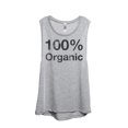 thumbnail image 1 of 100% Organic Women's Fashion Sleeveless Muscle Tank Top Tee Sport Grey X-Large, 1 of 4
