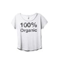 thumbnail image 1 of 100% Organic Women's Fashion Slouchy Dolman T-Shirt Tee Heather White 3X-Large, 1 of 4