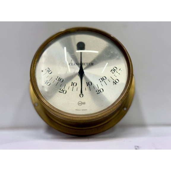 100% Original Nautical Antique Coastal Decor Marine Wall Mount Barigo Inclinometer Made in Germany