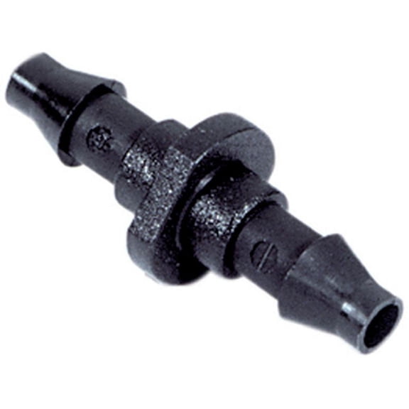 (100 PACK) - 1/4"-Inch Barbed Coupling, Drip Irrigation / Hydroponics Connector Fitting - Rain, Garden Watering