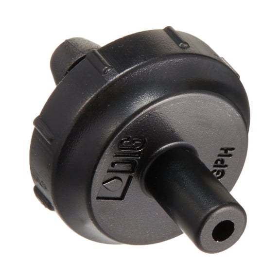 (100-PACK) 1GPH Single Outlet PC Button Drip Emitter with Barbed Inlet - For Use with Hydroponics / Irrigation Tubing - Insert Into main line (1/2", 3/4", 1") or 1/4" Distribution Tube