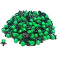 thumbnail image 1 of (100-PACK) - 360 Degree 1/4" Inch Universal Barbed Drip Emitter - Adjustable Flow 0-18.5 GPH Fit 1/4 (4-7mm) Drip Irrigation Tubing - Professional Grade Drippers for Drip Irrigation, 1 of 5