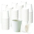 thumbnail image 1 of 100 PACK 4 oz White Paper Hot Cups - Espresso, Sampling Cup, Bathroom Cups, Single Cups, Disposable Cups, Coffee Cup by EcoQuality, 1 of 7