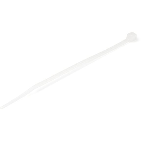 Startech.com 10cm(4") Cable Ties, 2mm(1/16") Wide, 22mm(7/8") Bundle Diameter, 8kg(18lb) Tensile Strength, Nylon Self Locking Zip Ties With Curved Tip, 94v-2/ul Listed, 100 Pack, White - Nylon 66