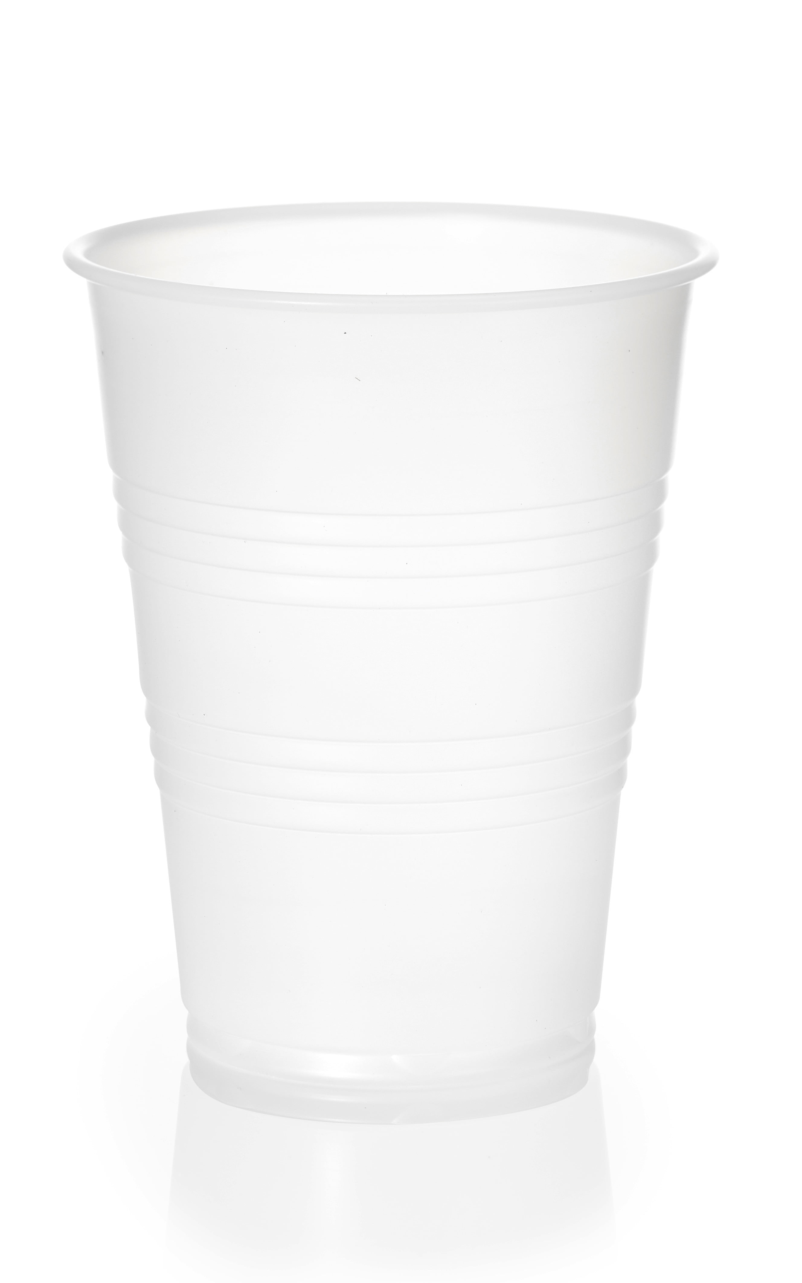 [100 PACK] 9 oz Clear Plastic Cups - Disposable 9 Ounce Cold Drink ...