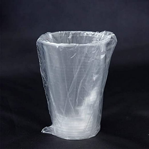 100 PACK - 9 oz. Hotel Motel Room Plastic Translucent Individually Wrapped Cups