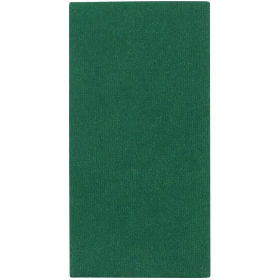 (100 PACK) Green Cloth Like Dinner Napkins - 1/6 Fold 12"x16" Single Use Linen Feel Disposable Guest Towel Napkins, Absorbent, Soft, Elegant, Bathroom Hand Towel, Party, Weddings, Receptions