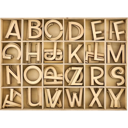 Hello Hobby Letter Tray Set, Modern Font, 100 Pieces