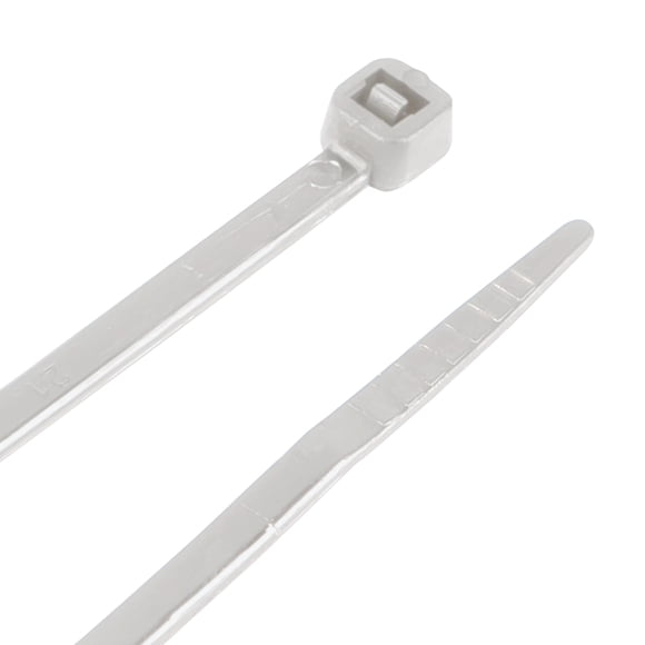 Performance Tool W2908 100pc 8-Inch Cable Tie, White With Tensile Strength 40 Lbs