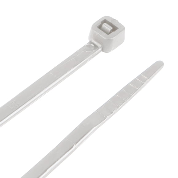 Performance Tool W2908 100pc 8-Inch Cable Tie, White With Tensile Strength 40 Lbs