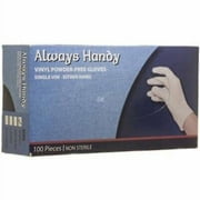 100 PC Vinyl Disposable Gloves for Food Handling, Cleaning and More Size-Small