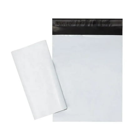 100 - 1000 10x13 Poly Mailers Shipping Envelopes Self Sealing Plastic Bag- White (Choose Quantity:200;)