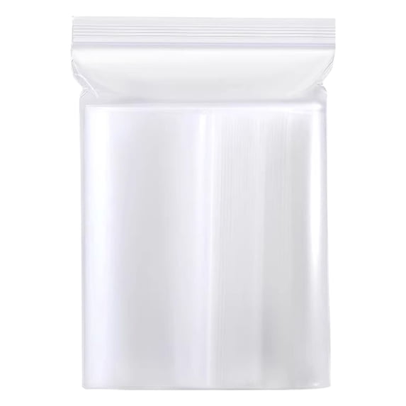100 PCS 2.76 x 4.33 Inch (7 x 11cm) Thick Clear Zip Poly Lock Plastic Bags Seal Reclosable Zip Bag Durable Photo Cards Envelopes Snacks Seeds Zipper Bags