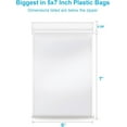 thumbnail image 1 of 100 PCS 5"x7" Clear Reclosable Plastic 2-Mil Ziplock Bags Poly Jewelry Storage Zipper Baggies, 1 of 3