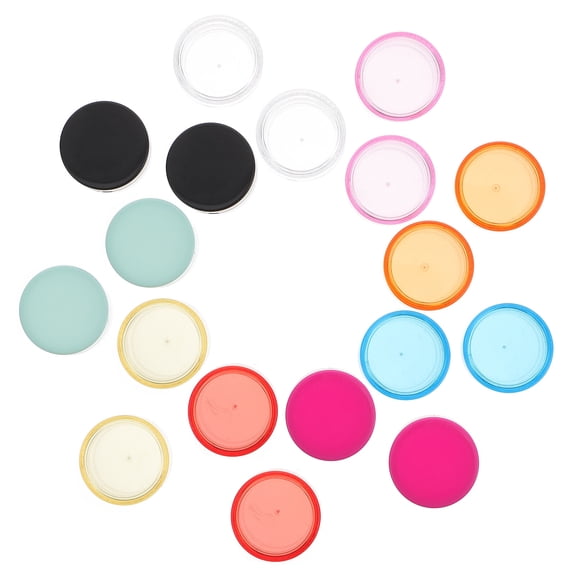 LABELEPH Mini Empty Sample Jars PP Assorted Color Cosmetic Users 100Pcs 1.18x1.18In