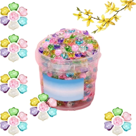 100 PCS 7 in 1 Laundry Detergent, Deep Cleaning Laundry Detergent Capsules, Long-Lasting Fresh Scent, Easy Dissolve Washing Pods, for Clothes (100pcs)