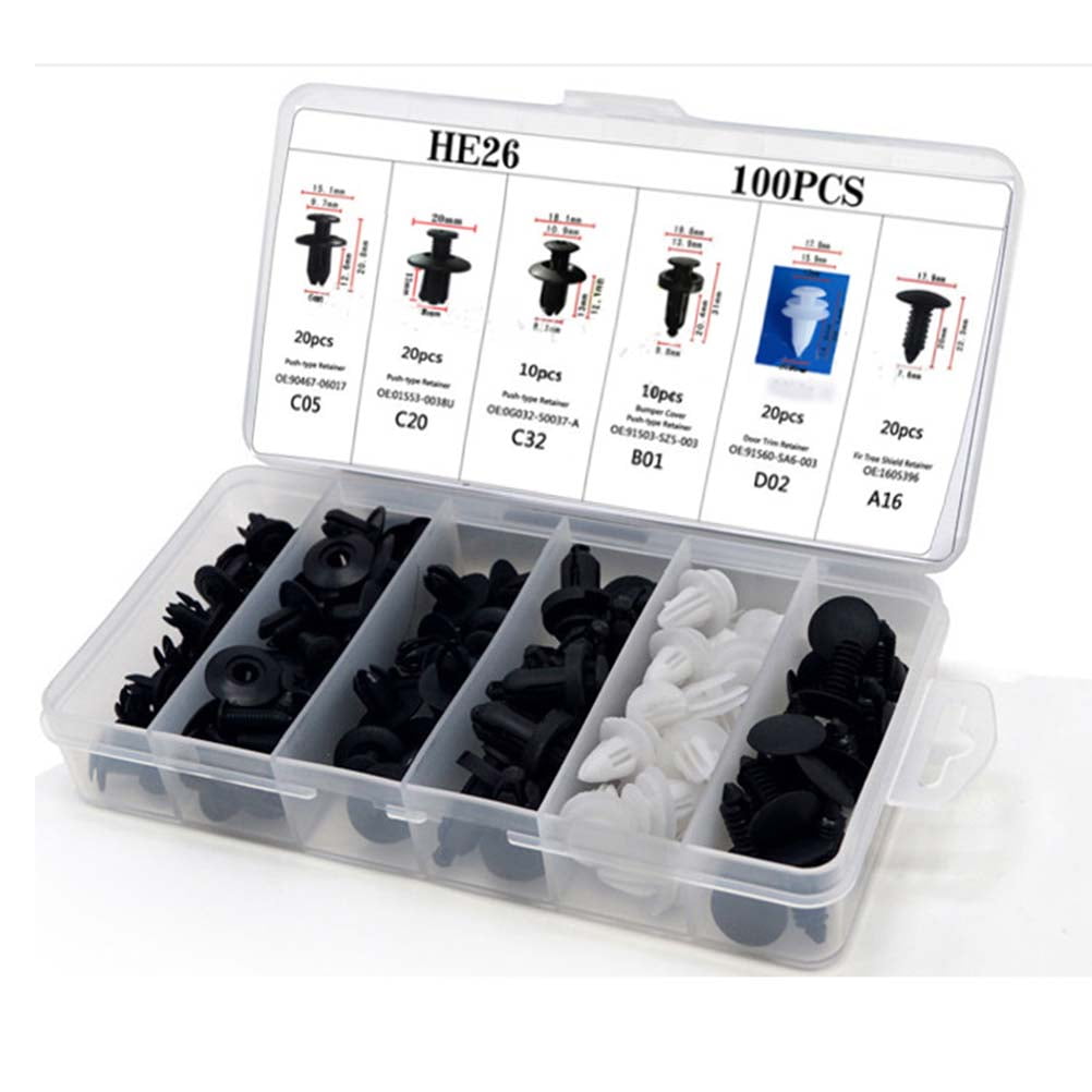 100 Pcs Universal Nylon Tie Buckles - Heavy-Duty Self-Locking Fasteners For Auto Repair, Home, Office