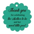 thumbnail image 1 of 100 PCS Baby Shower Favors Gift Paper Hang Tags- Â&nbsp;Thank You For Celebrating The Mother To Be & Her Sweet Little Pea!, 1 of 1
