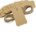 thumbnail image 1 of 100 PCS Bonbonniere Wedding Favor Hang Tags Rectangular Shape Kraft Paper Gift Tags with Free Natural Jute Twine, 1 of 4