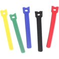 thumbnail image 1 of 100 PCS Cable Ties,Fastening Cable Ties Reusable,Microfiber Cloth 8-Inch hook and Loop Adjustable Cord Ties,Wire Organizer for Home,Office and Data Centers(Multi-Colored), 1 of 5