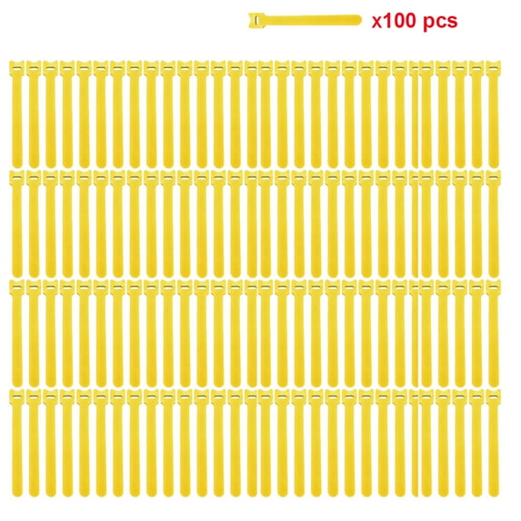 100 PCS Cable Ties, Reusable Fastening Cable Straps Wire Ties for Computer Microphone Speaker Guitar TV Cables(10*100mm)