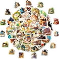 thumbnail image 1 of 100 PCS Cartoon Cat Sticker Pack – Cute Waterproof Vinyl Decals for Books, Laptops, Guitars, Luggage & DIY Crafts, 1 of 6