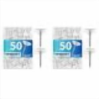 100 PCS Clear Push Pins Tacks Count in Reusable Box for Bulletin Boards and Wall Displays Heavy Duty Plastic Head