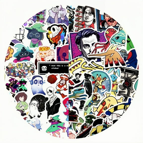 100 PCS Cool Street graffiti Vinyl Waterproof Sticker Pack - Laptop, Skateboard, Car, and Hydroflask Decals - Perfect for Adults, Teens, Kids, and Girls