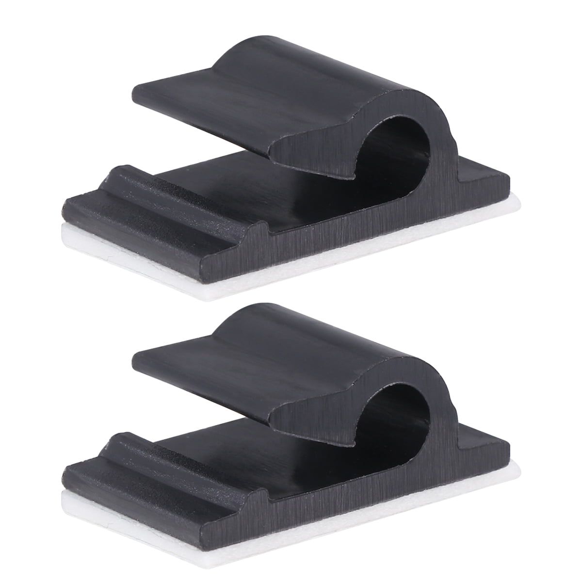 100 PCS Cord Clip Black Cable Management Adhesive Wire Clamp