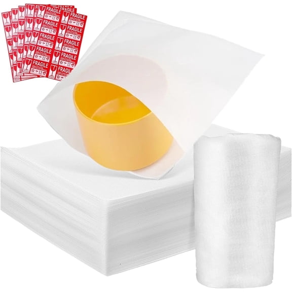 100 PCS Cushion Foam Pouches, 12" x 12" Packing Supplies for Transportation and Storage, Foam Pouches for Packing Dishe (12" X 12" -100PCS Foam Pouches)