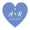 thumbnail image 1 of 100 PCS Custom Initial Heart Shape Paper Tags Personalized Wedding Favor Gift Hang Tags, 1 of 1