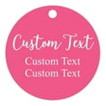 thumbnail image 1 of 100 PCS Custom Made Any Text Hang Tags Round Shape Personalized Wedding Favor Gift Tags, 1 of 1