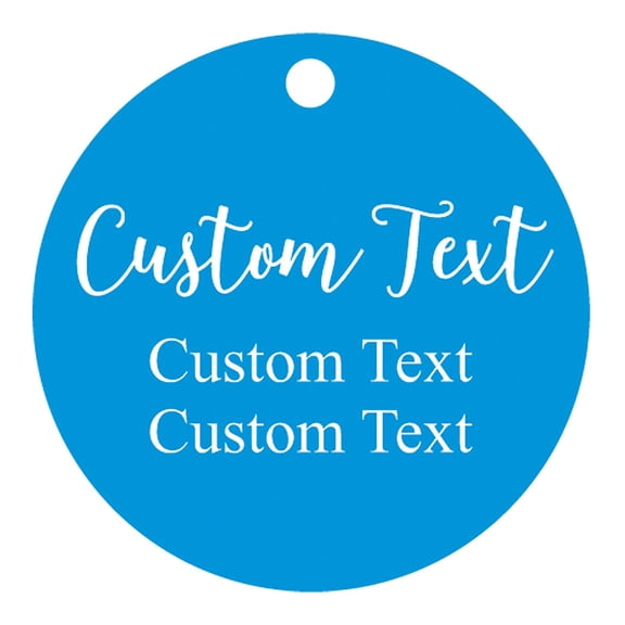 100 PCS Custom Made Any Text Hang Tags Round Shape Personalized Wedding Favor Gift Tags