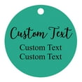 thumbnail image 1 of 100 PCS Custom Made Any Text Hang Tags Round Shape Personalized Wedding Favor Gift Tags, 1 of 1